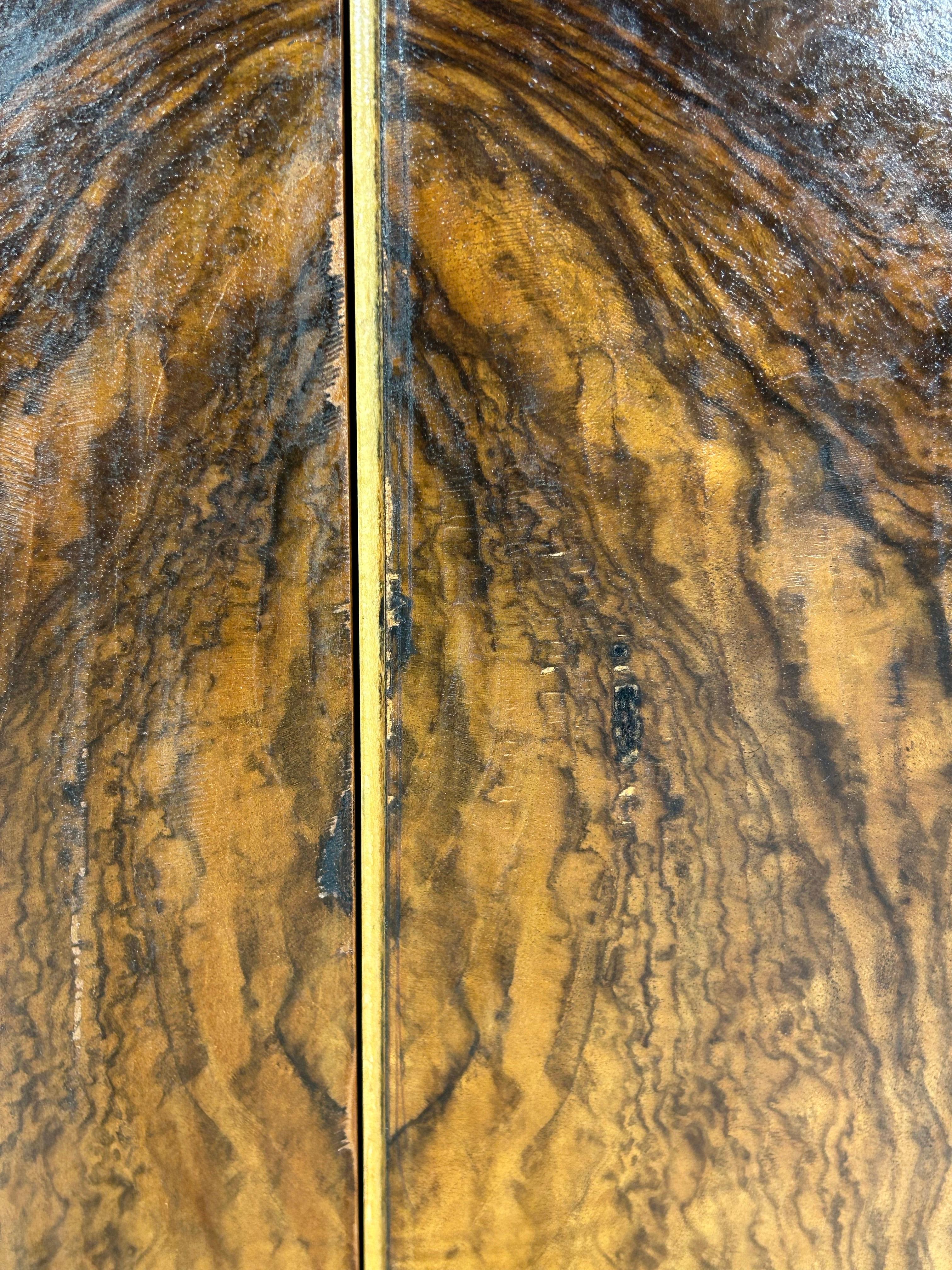 Art Deco Walnut Burl Wardrobe 1930 8