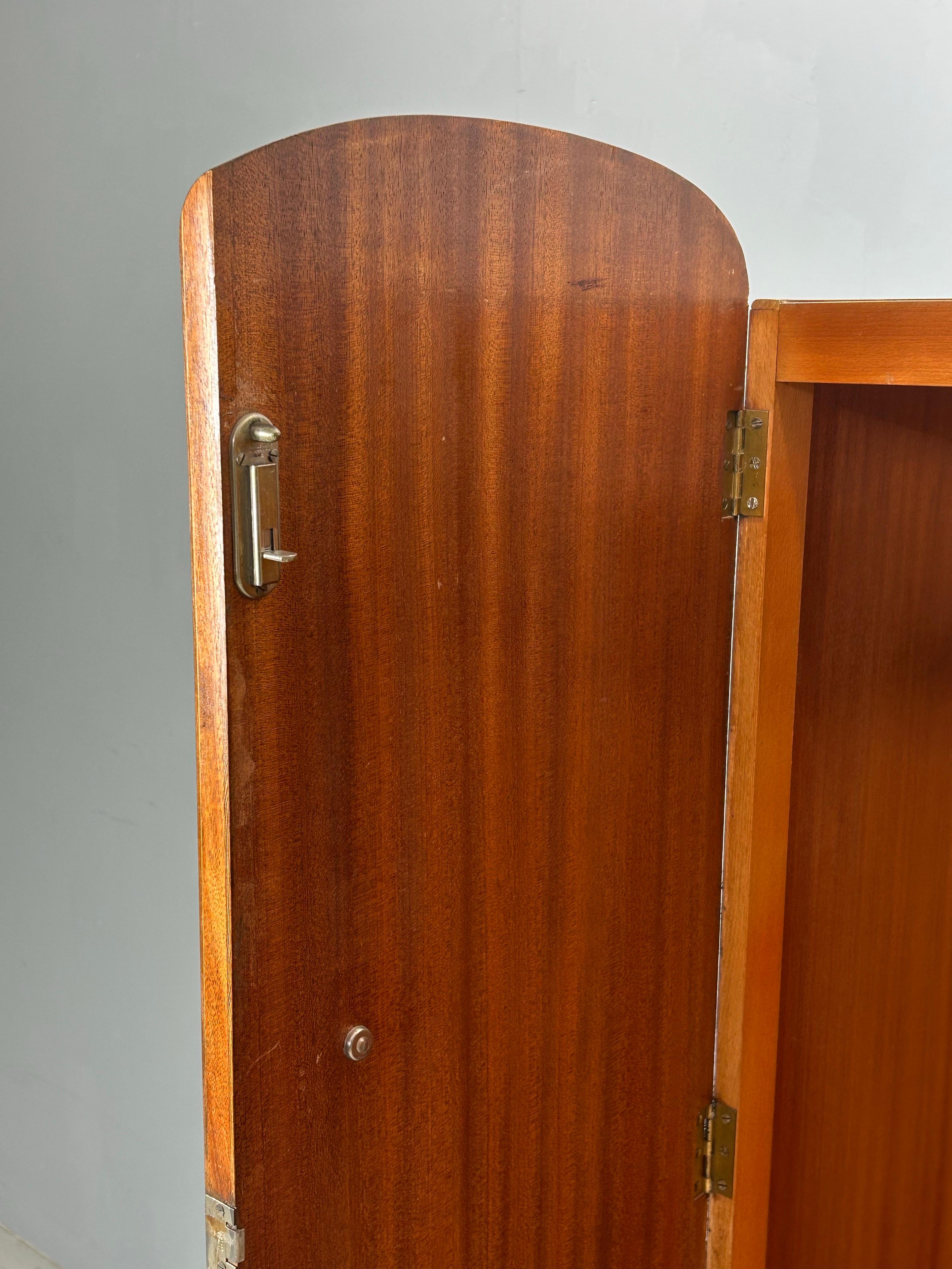 Art Deco Walnut Burl Wardrobe 1930 2