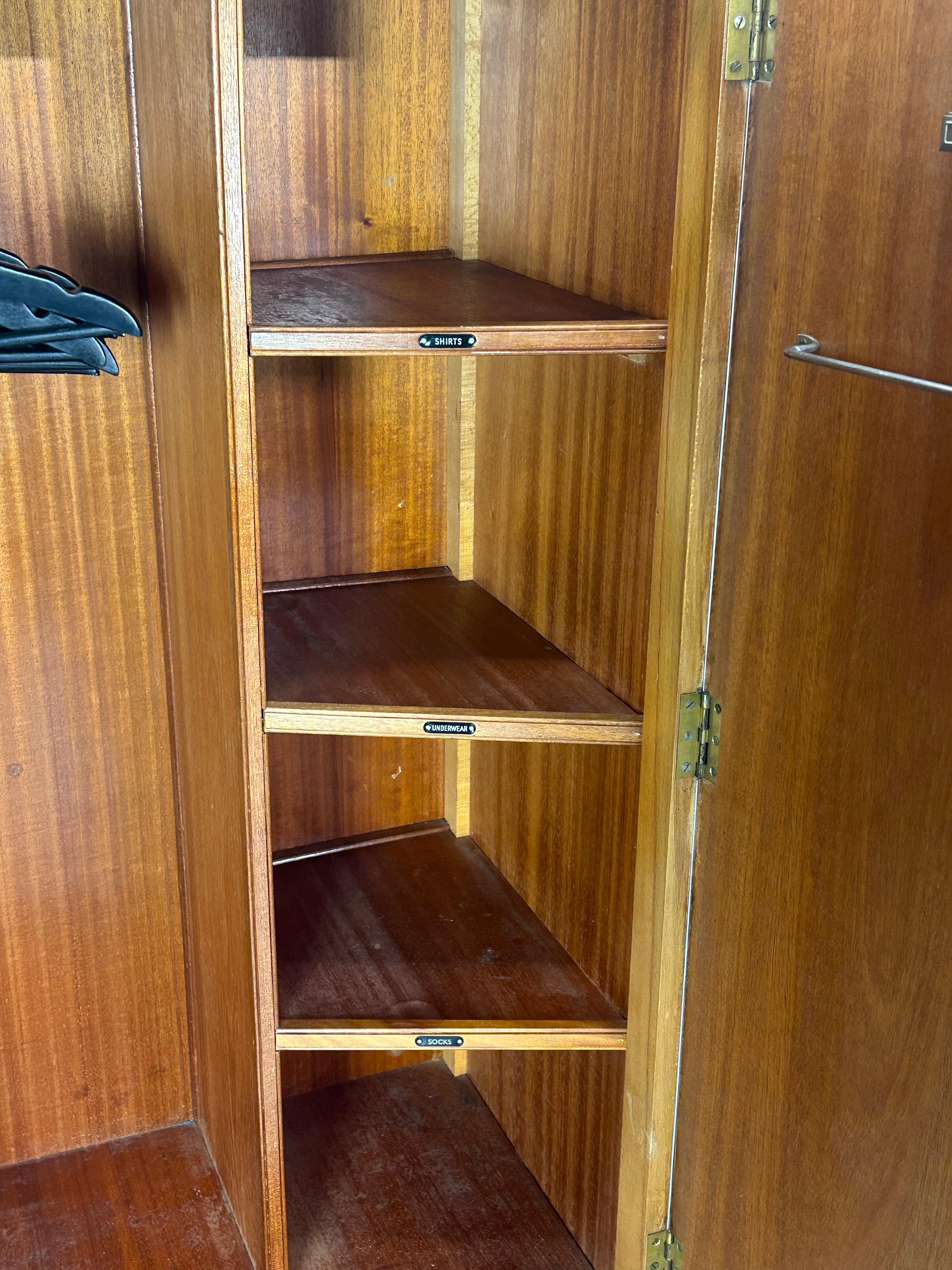 Art Deco Walnut Burl Wardrobe 1930 3