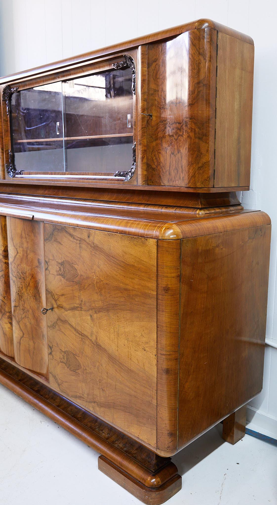 burl bar cabinet