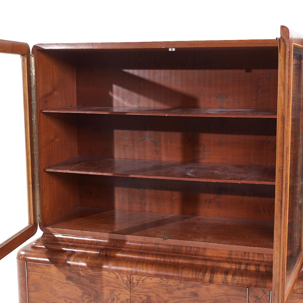Credenza Hutch in legno di noce Art Deco In condizioni buone in vendita a Countryside, IL