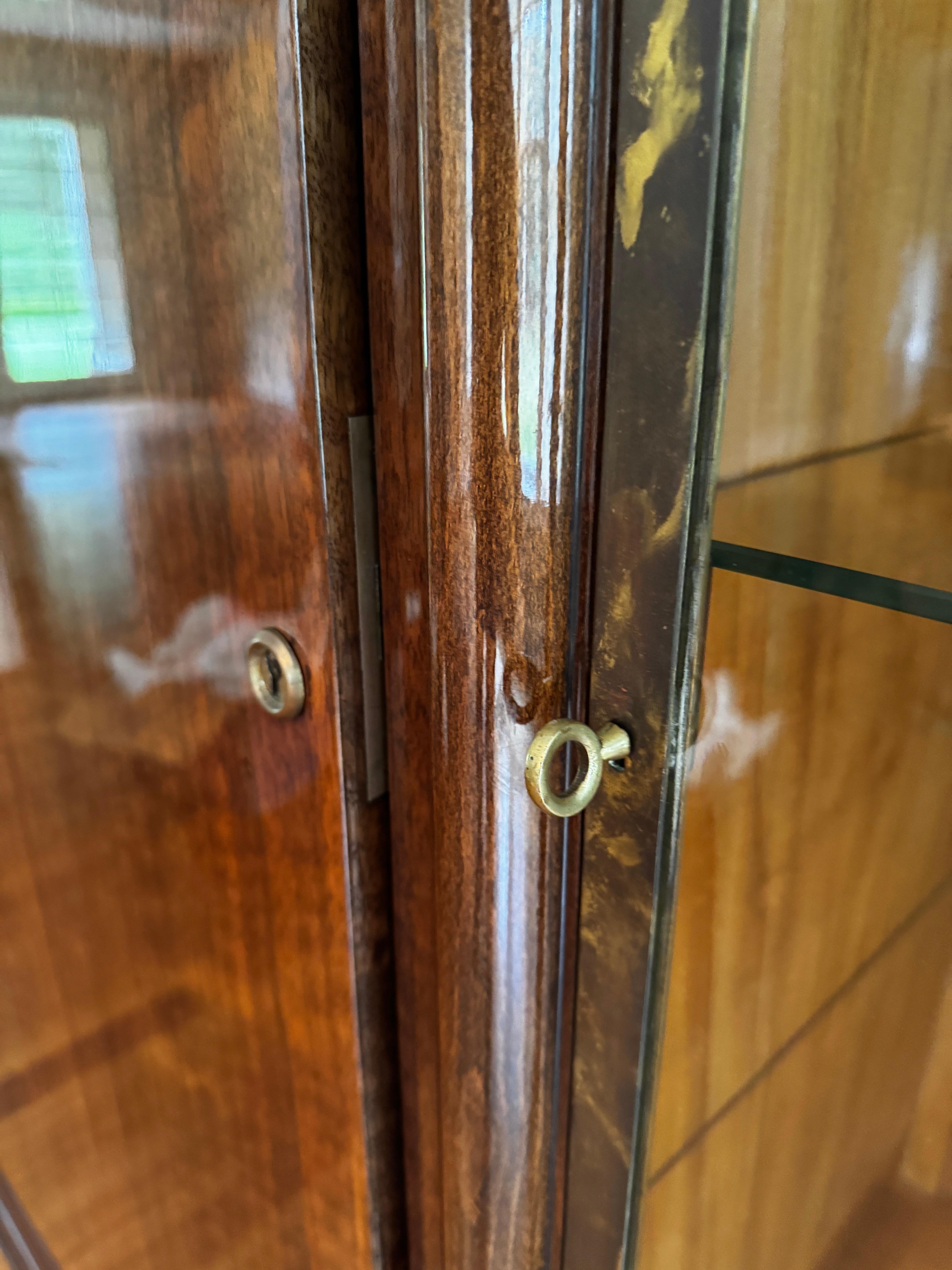 Art Deco Walnut Cabinet, 1920s For Sale 2
