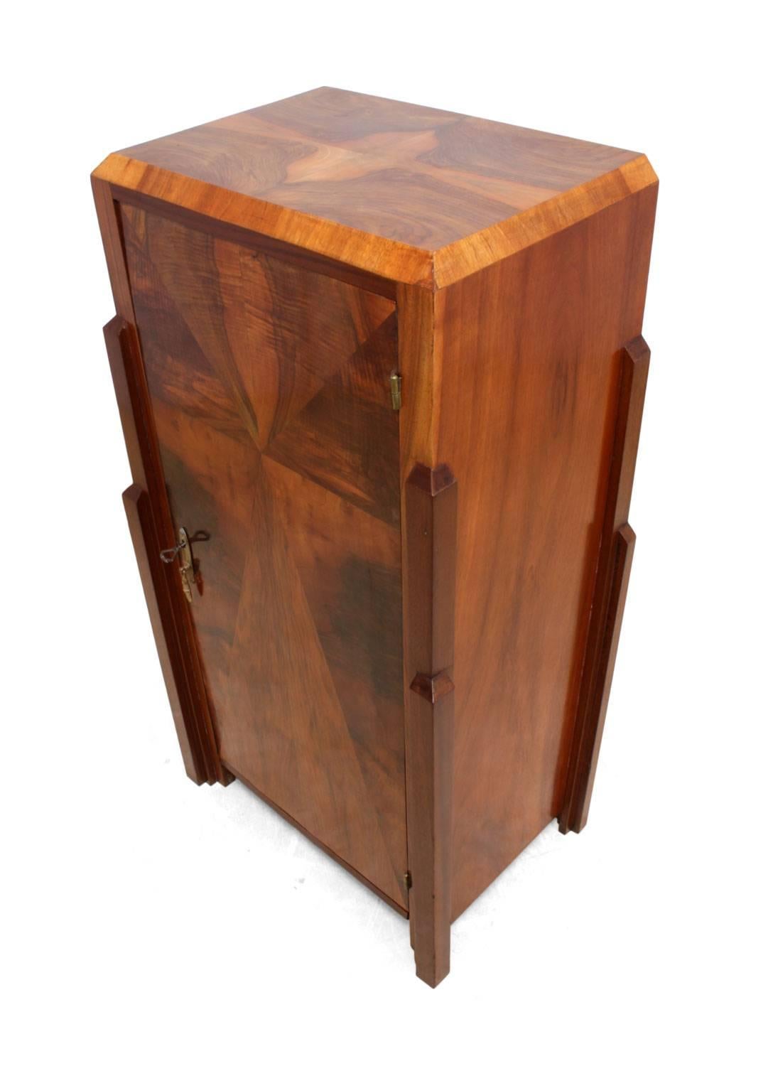 Art Deco Walnut Cabinet, circa 1930 6