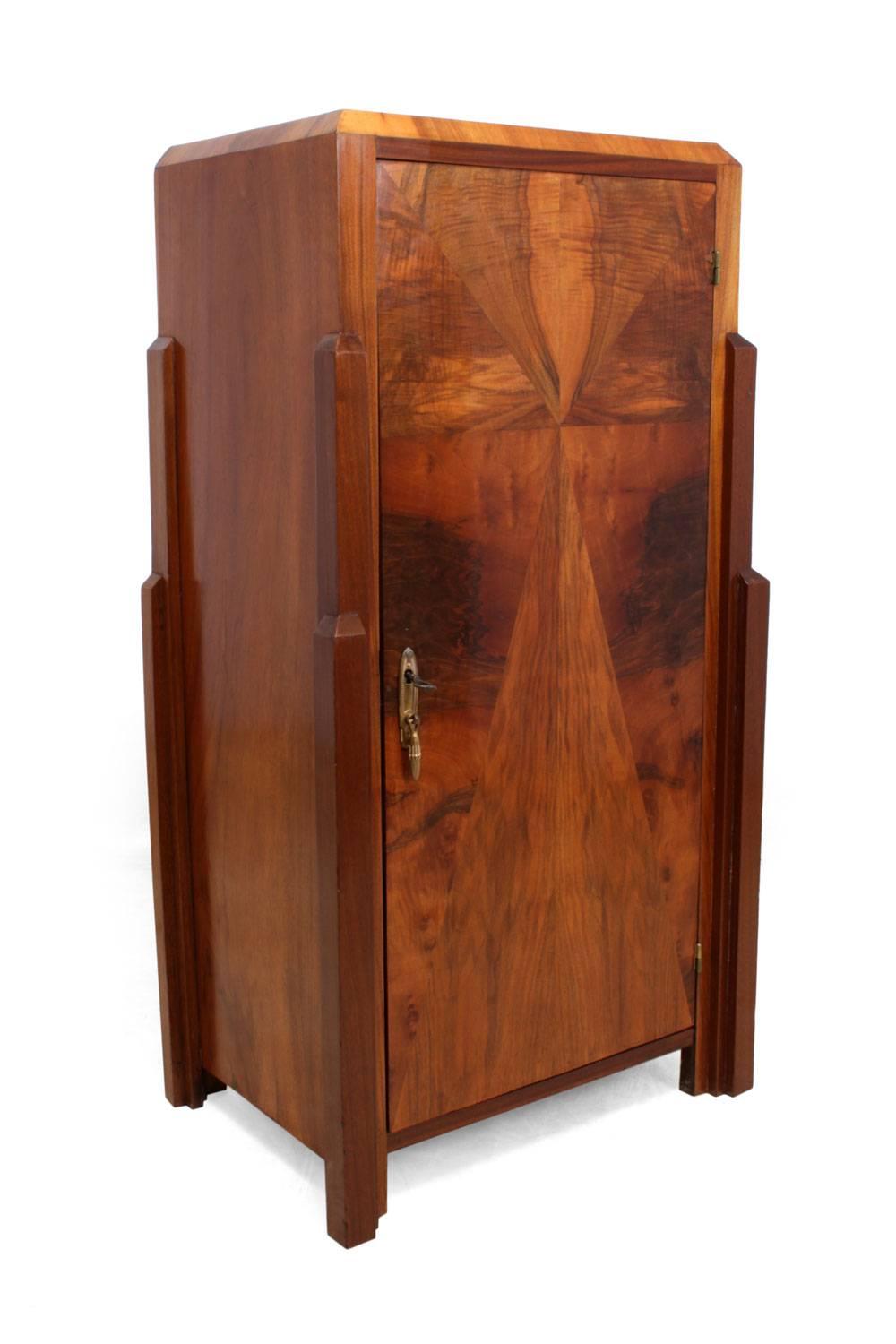 Art Deco Walnut Cabinet, circa 1930 4
