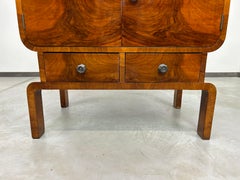 Art deco walnut cabinet