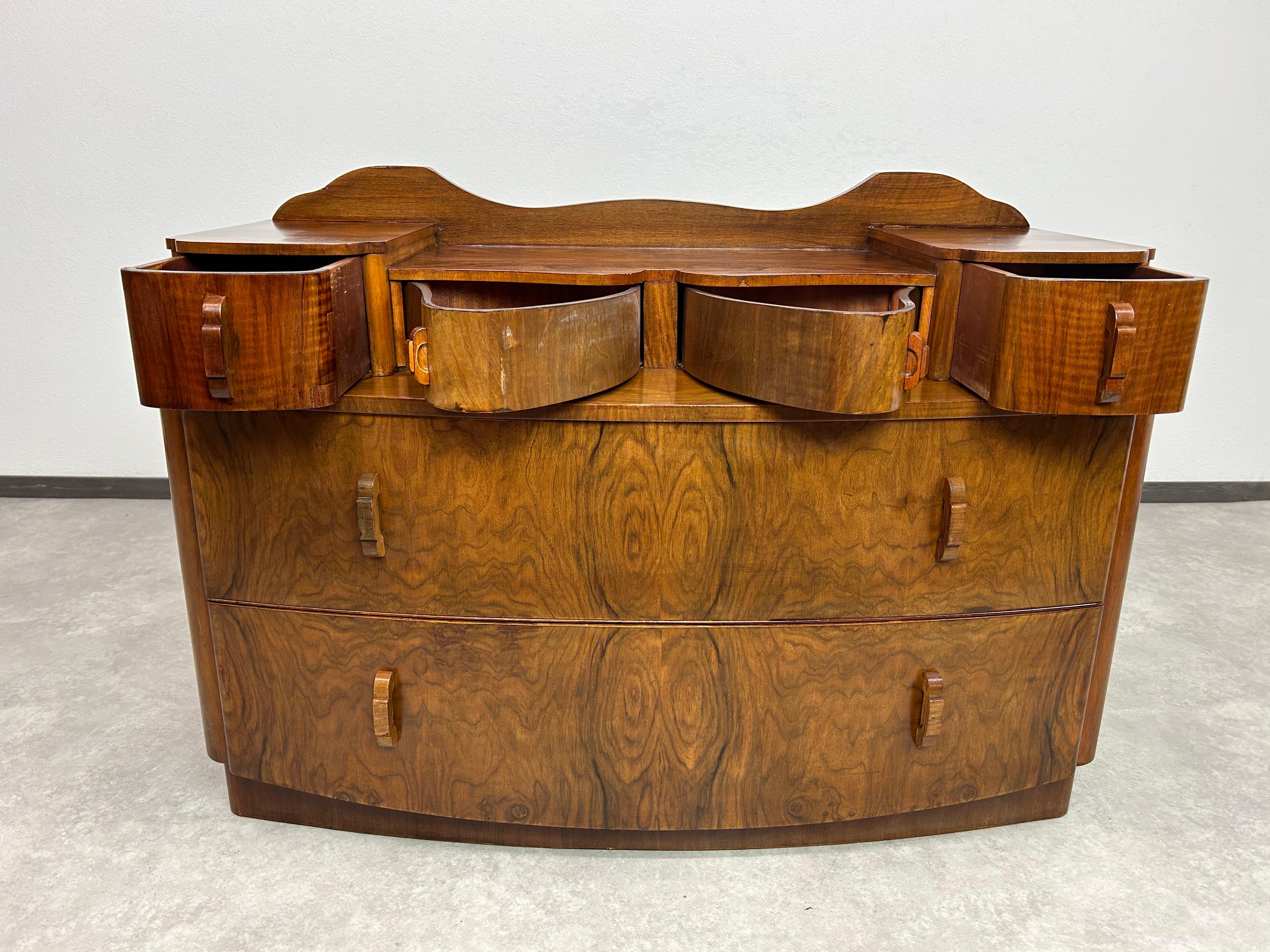 Art Deco Art deco walnut cabinet For Sale