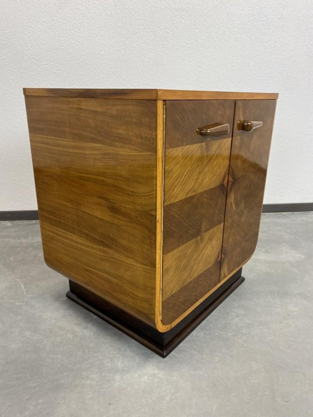 Art Deco Walnut Cabinet 1