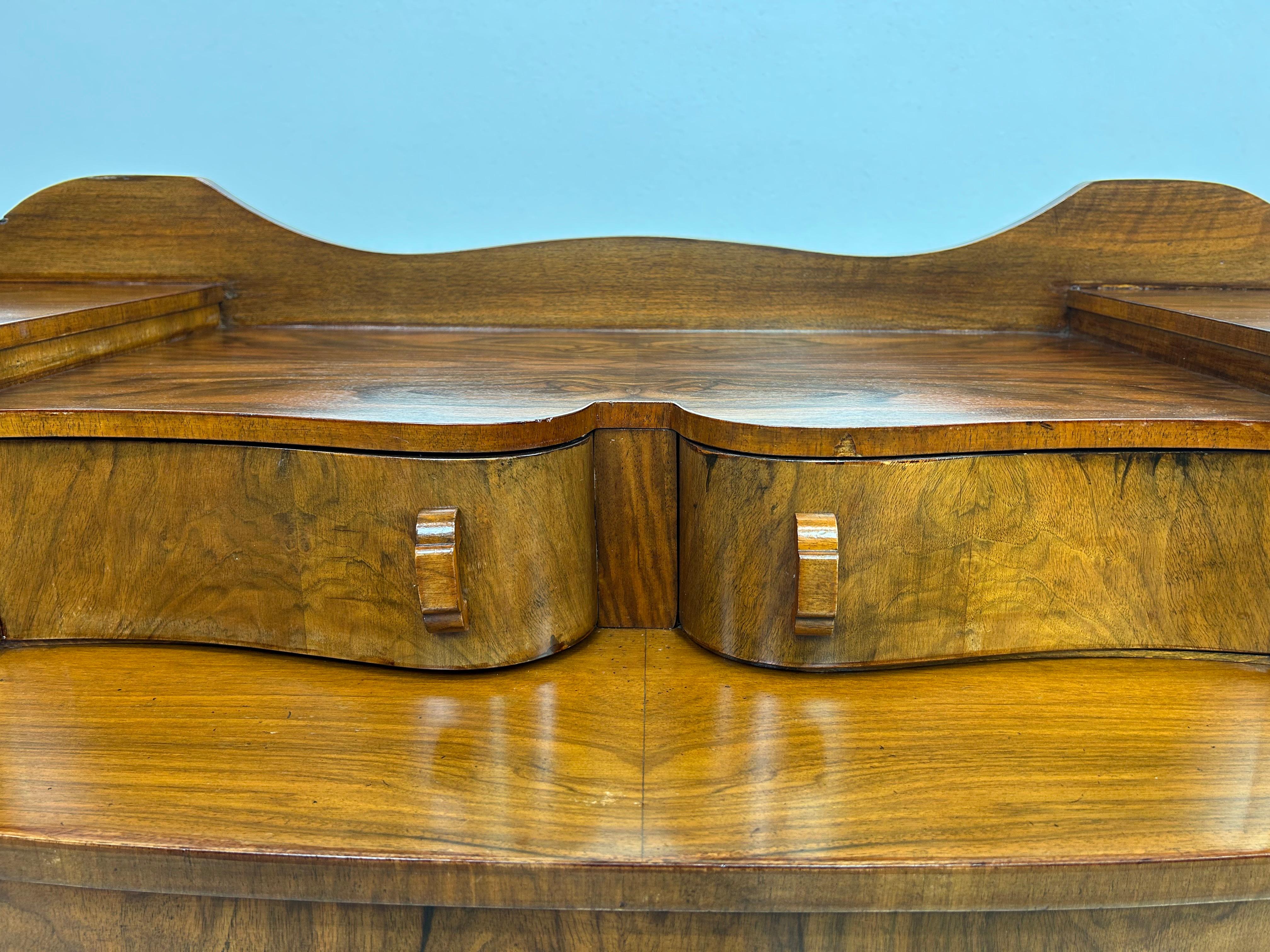 Mid-20th Century Art deco walnut cabinet For Sale