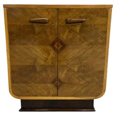 Vintage Art Deco Walnut Cabinet