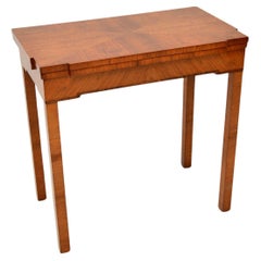 Art Deco Walnut Card Table