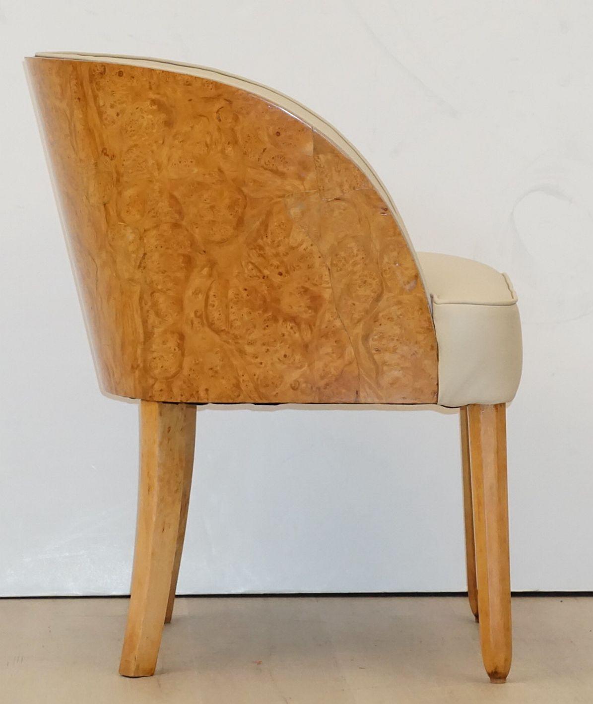 Art Deco Walnut Chair Attributed to Harry and Lou Epstein 4