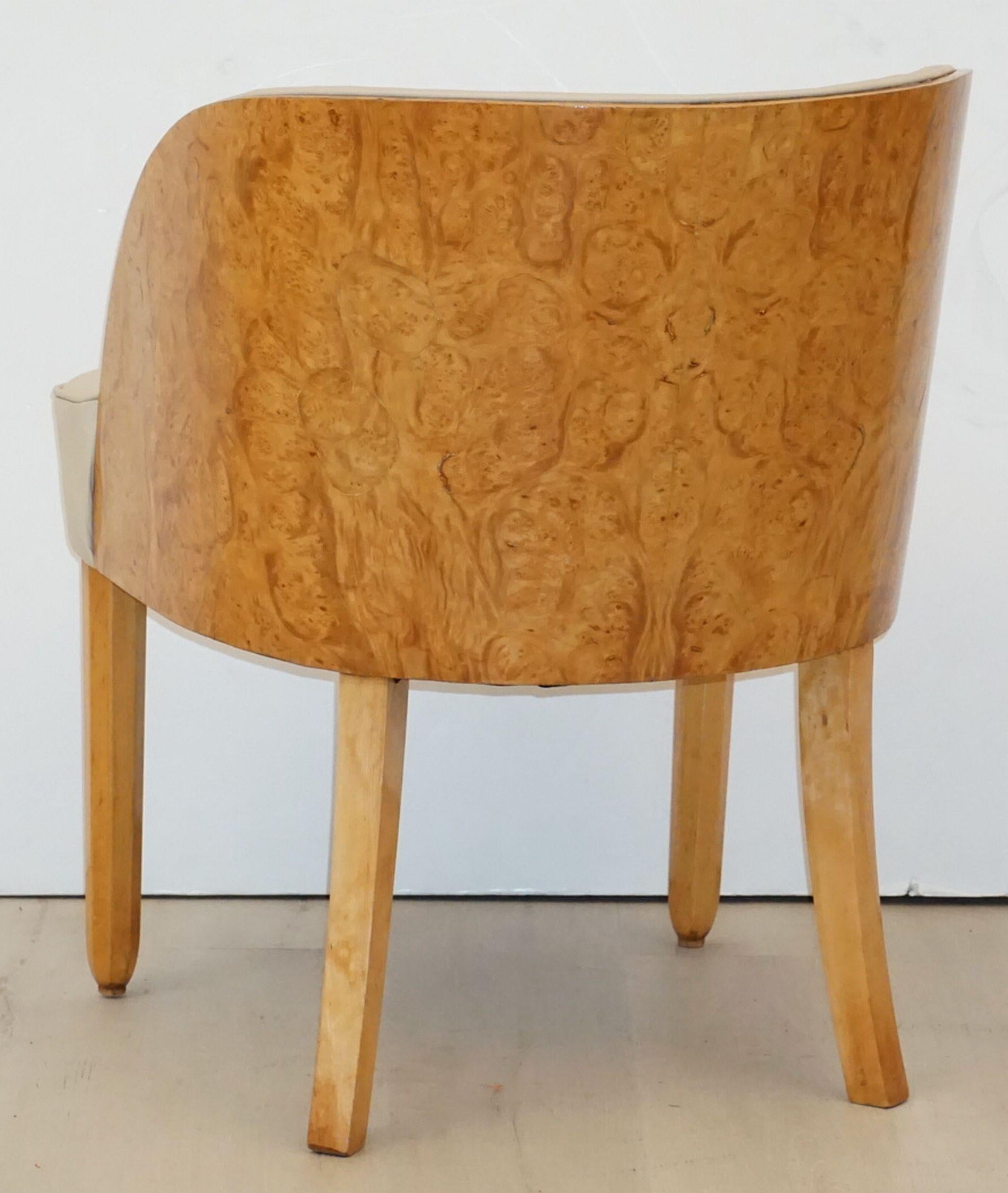 Art Deco Walnut Chair Attributed to Harry and Lou Epstein 6