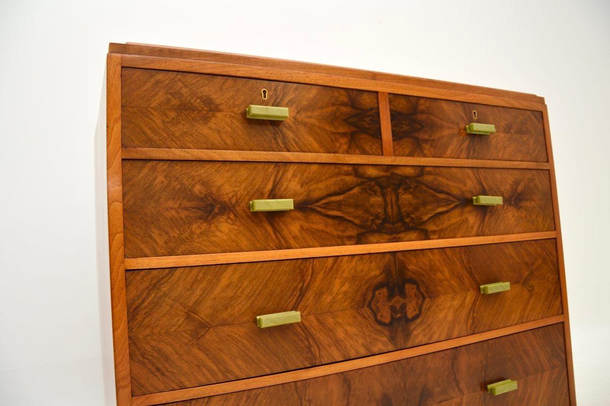 Art Deco Walnut Chest of Drawers by Hamptons of Pall Mall 3