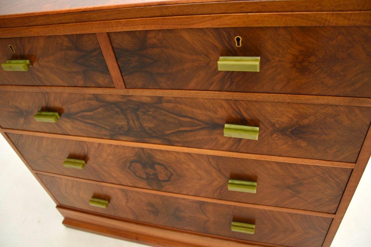 Art Deco Walnut Chest of Drawers by Hamptons of Pall Mall 4