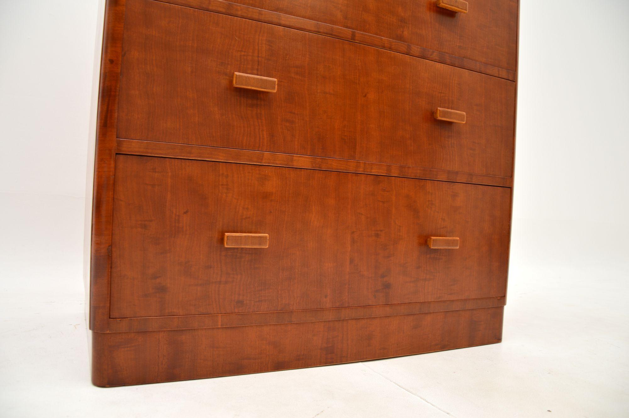 Art Deco Walnut Chest of Drawers by Heal’s For Sale 5