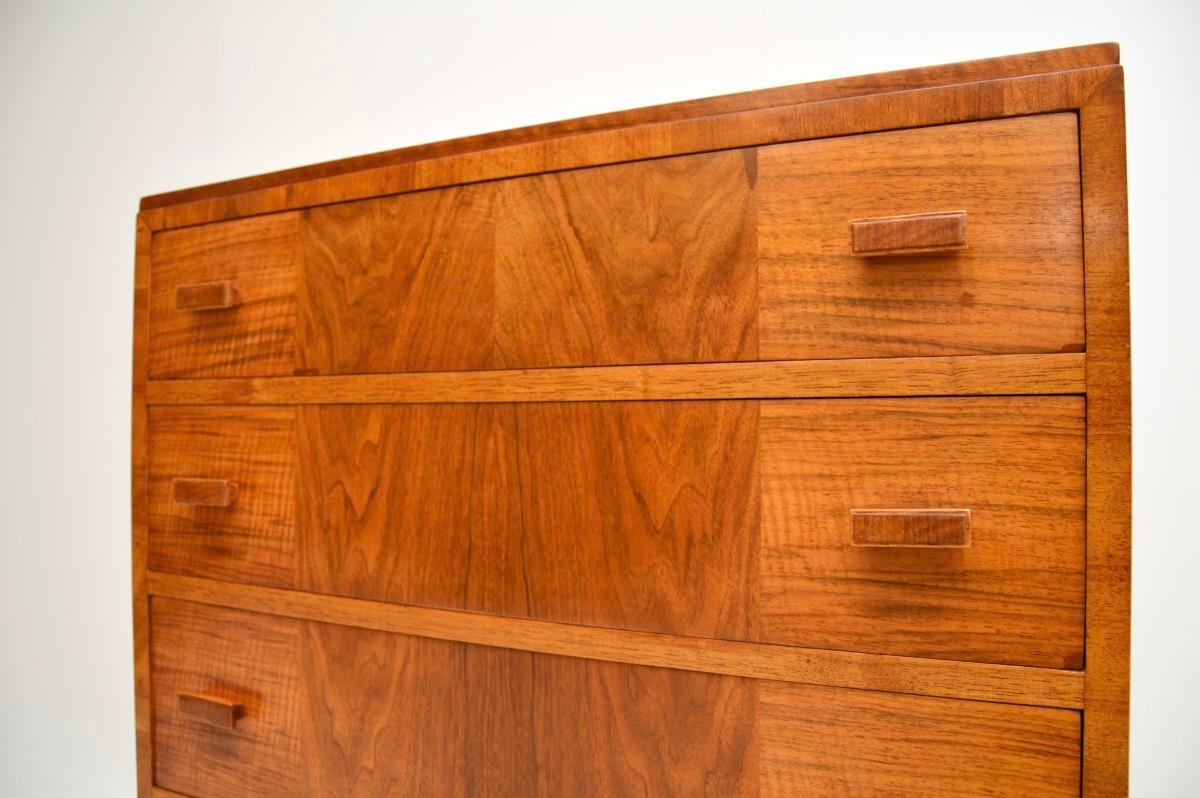 Art Deco Walnut Chest of Drawers by Heal’s For Sale 3