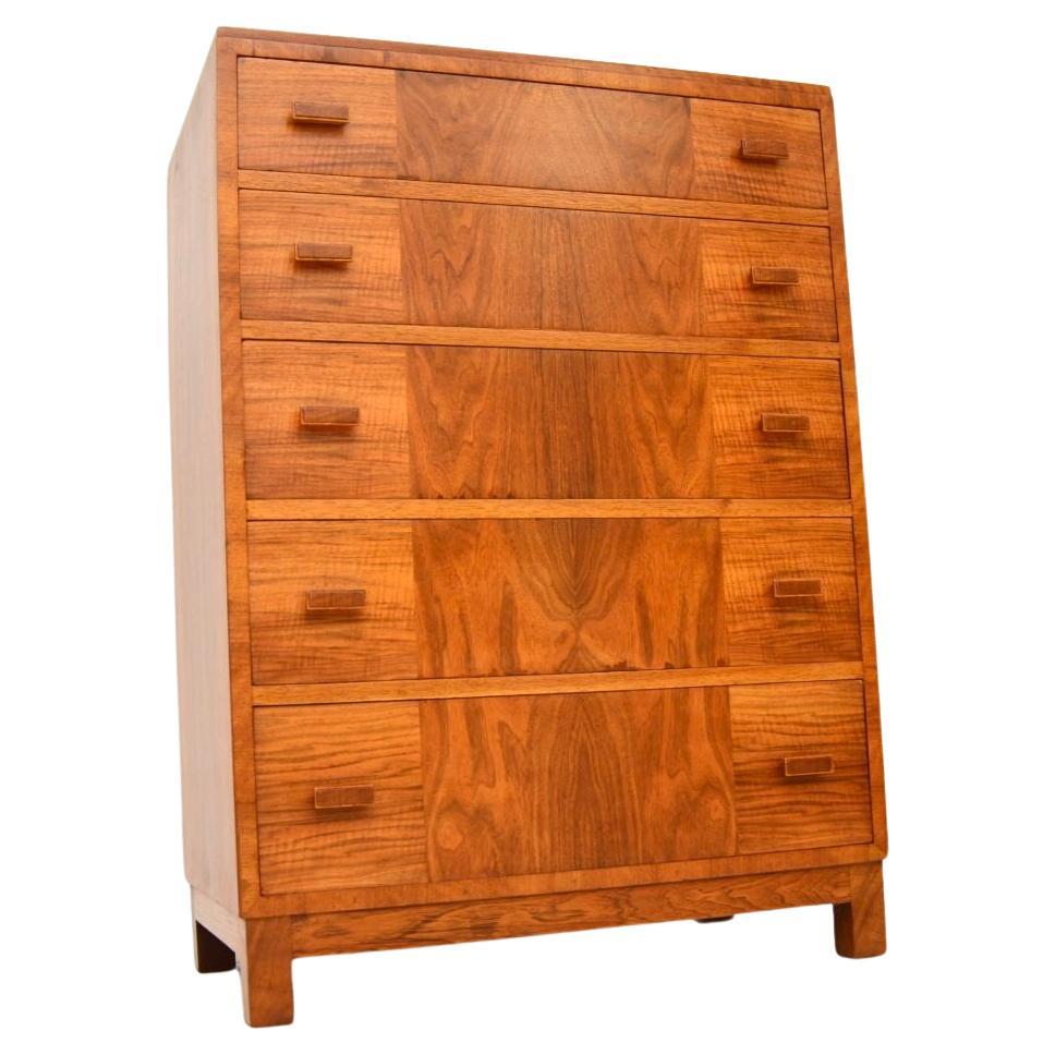 Art Deco Walnut Chest of Drawers by Heal’s