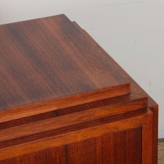 Art Deco walnut chest of drawers, French-made, circa 1930–1940