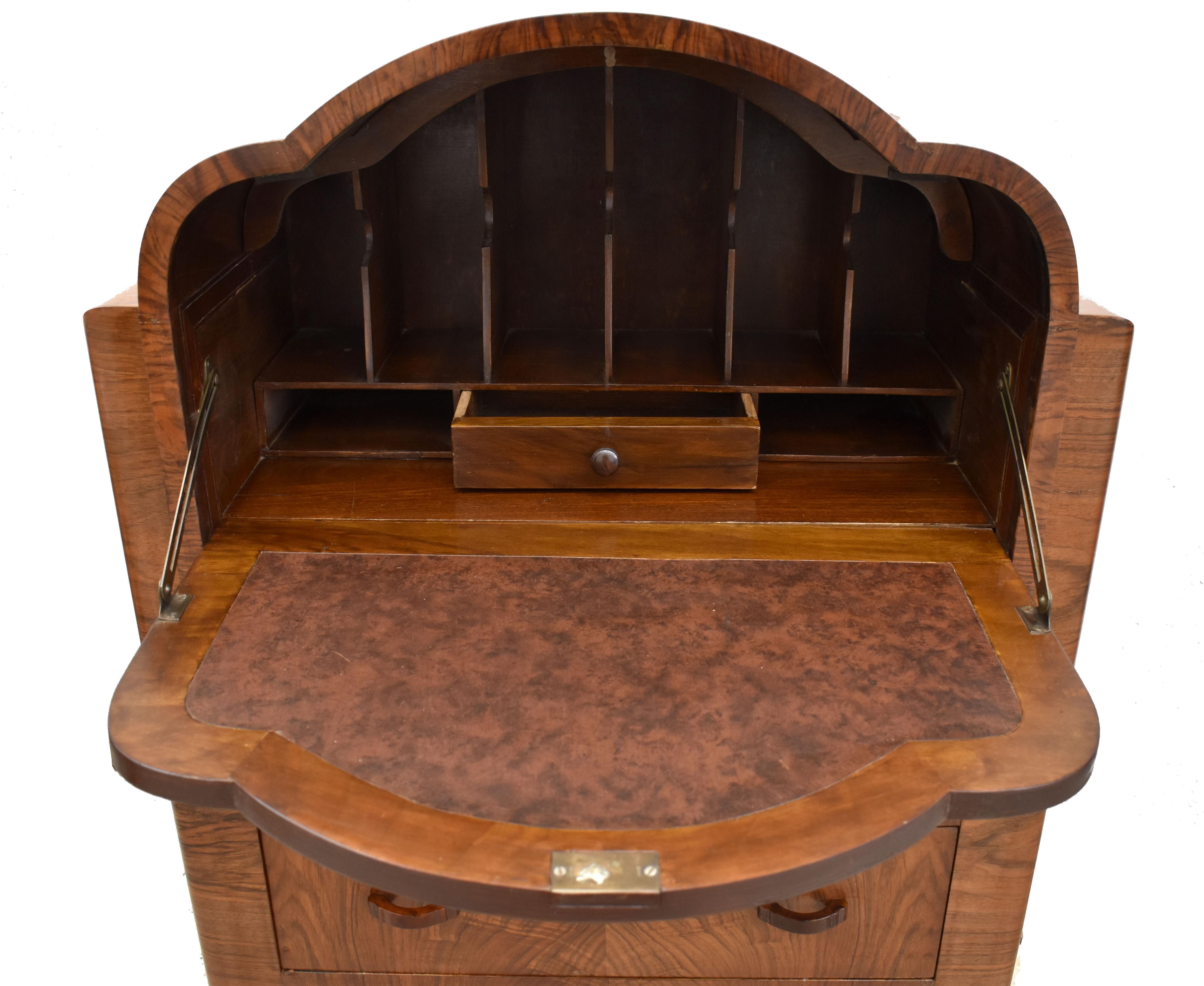 art deco writing bureau