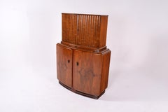 Art Deco Walnut Cocktail Cabinet, 1930s