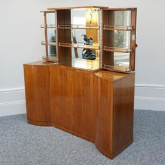 Art Deco Walnut Cocktail/Drinks Cabinet