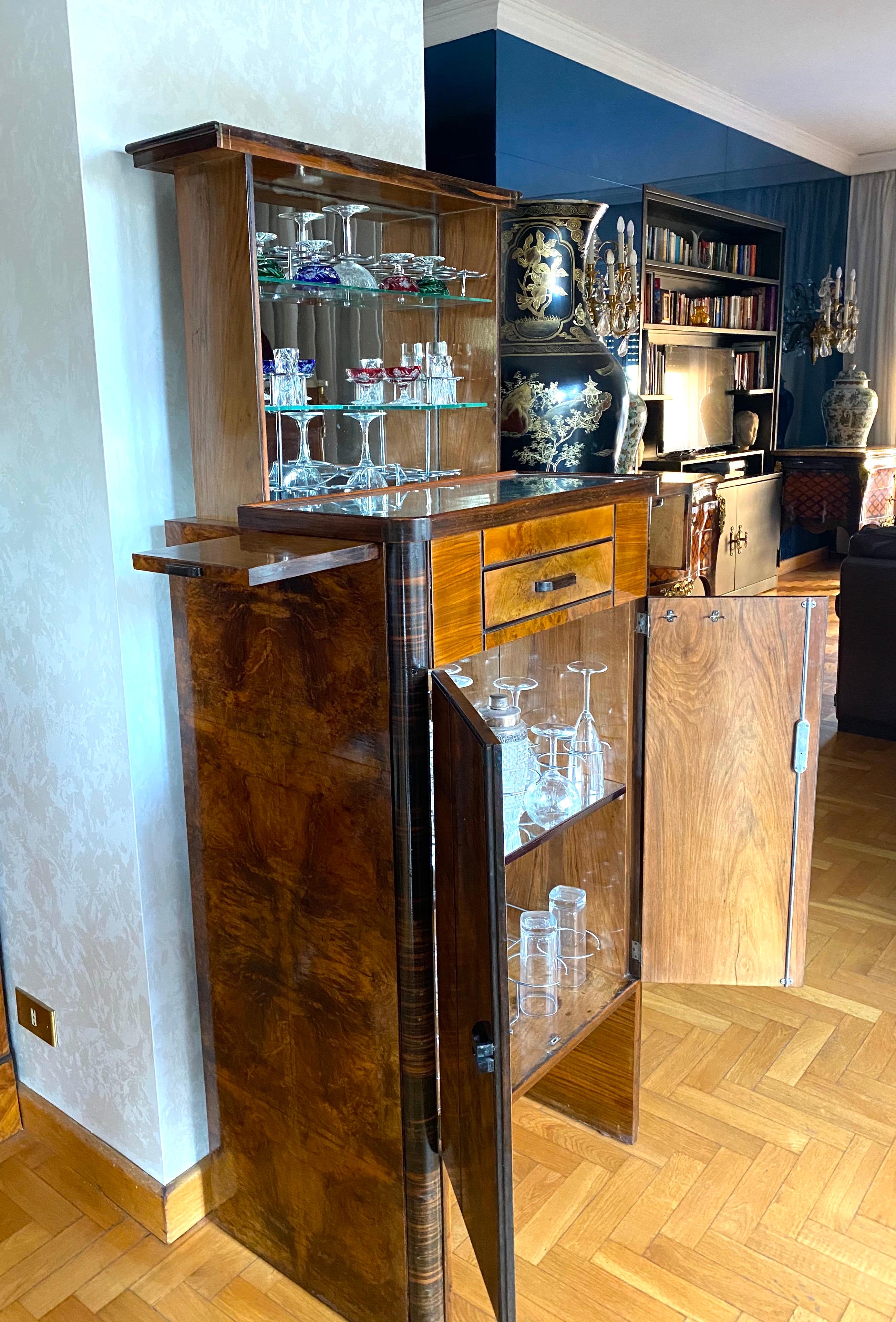 art deco bar cabinet