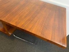 Art Deco Walnut Coffee Table Bespoke Piece Designed by Architect H de Witte