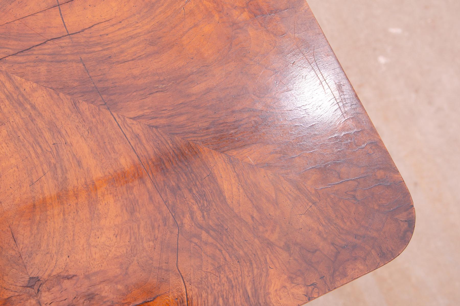 ART DECO walnut coffee table, Bohemia, 1930´s For Sale 3