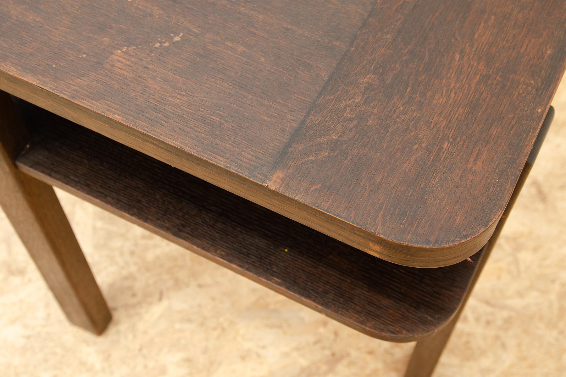 ART DECO walnut coffee table, Bohemia, 1930´s 4