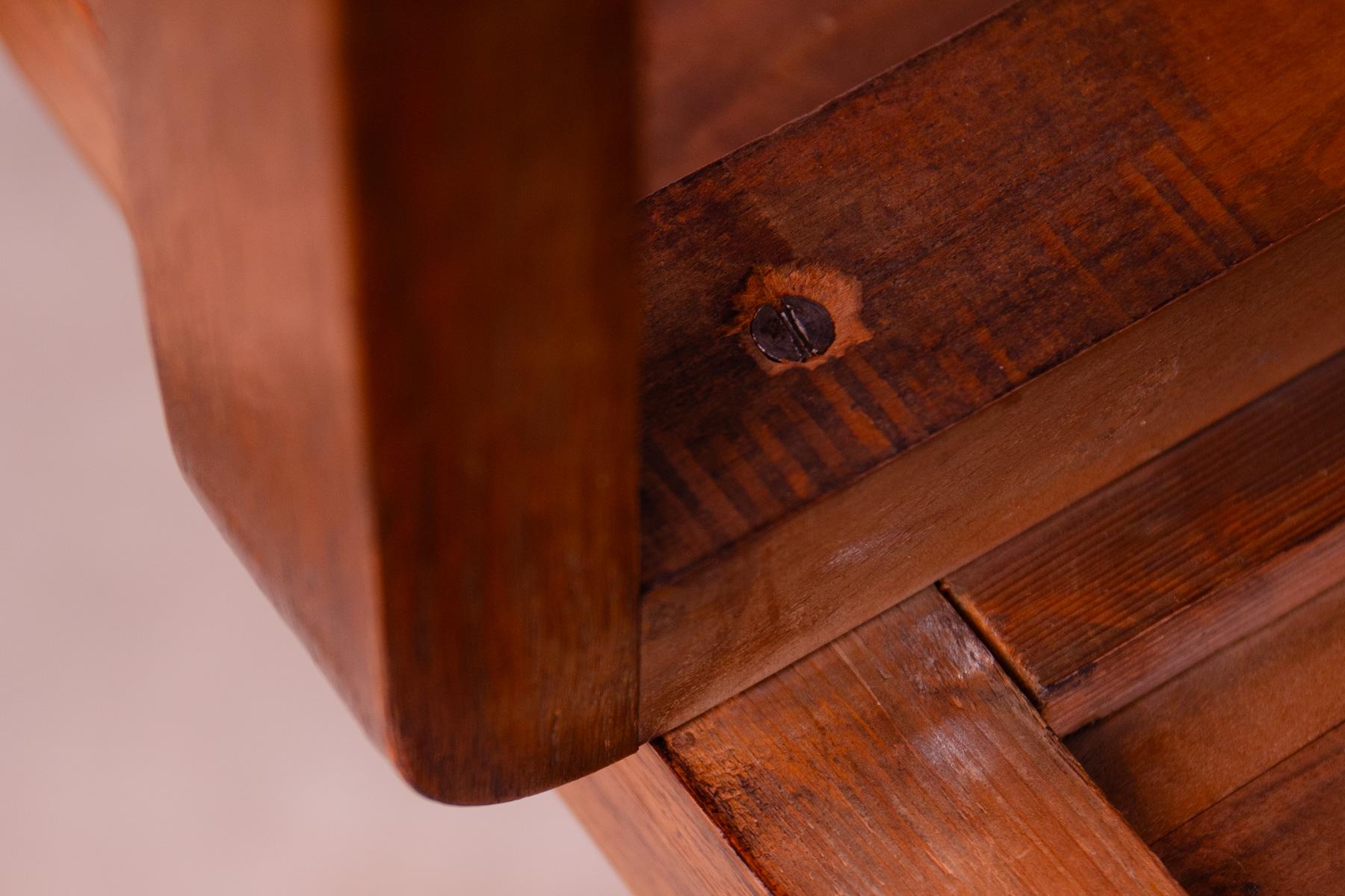 ART DECO walnut coffee table, Bohemia, 1930´s For Sale 8