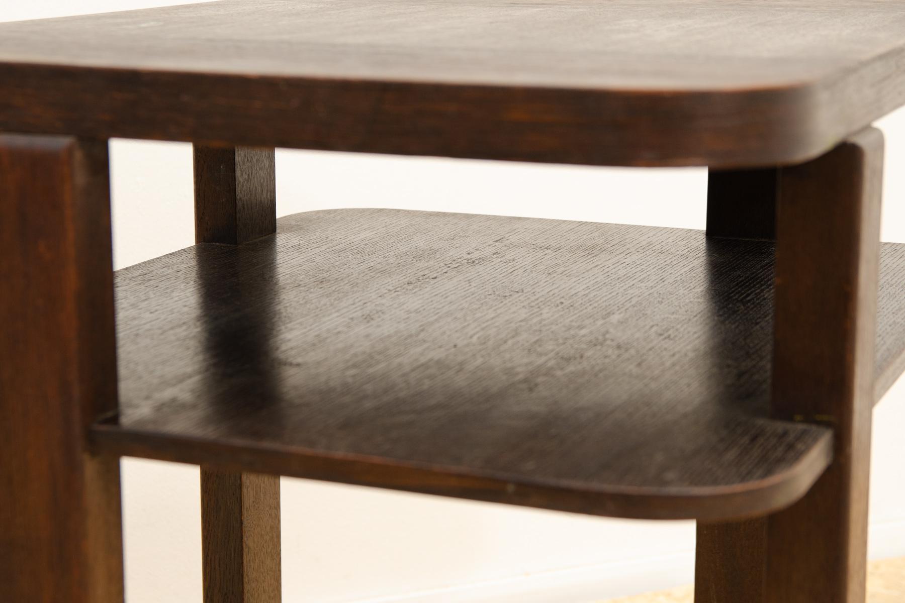 ART DECO walnut coffee table, Bohemia, 1930´s 7
