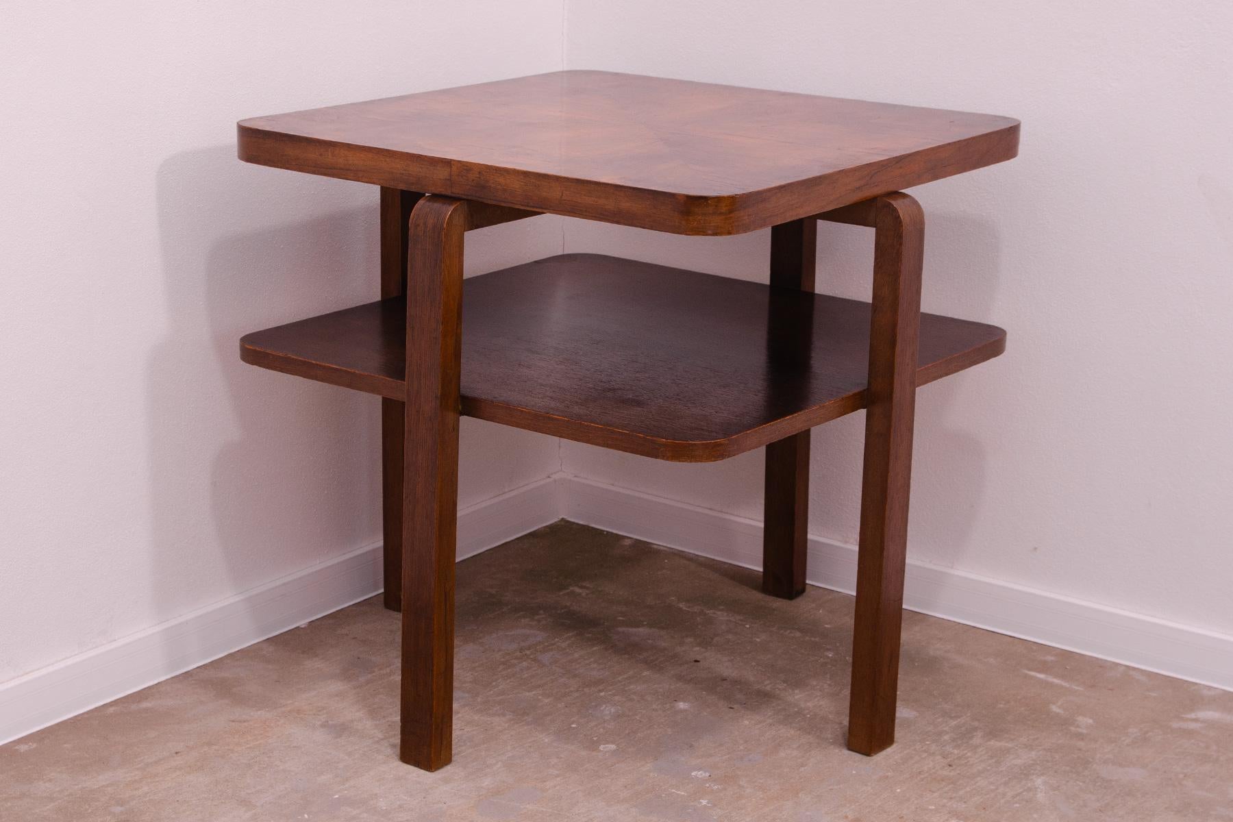 Art Deco ART DECO walnut coffee table, Bohemia, 1930´s For Sale