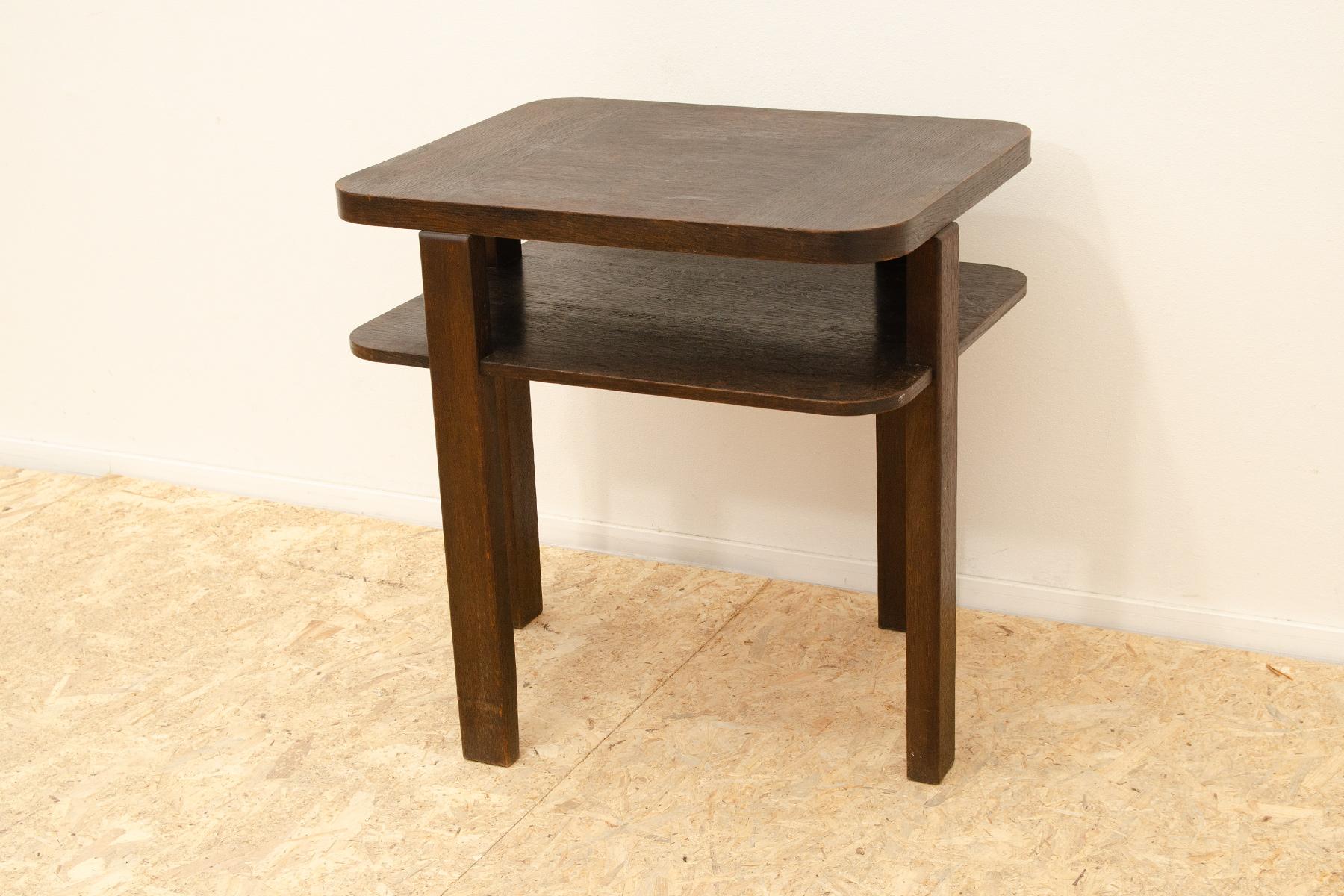 Art Deco ART DECO walnut coffee table, Bohemia, 1930´s