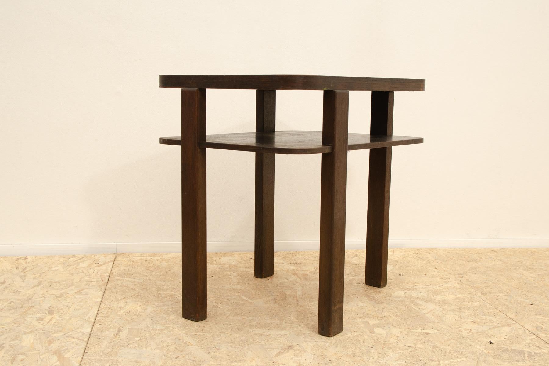 Czech ART DECO walnut coffee table, Bohemia, 1930´s