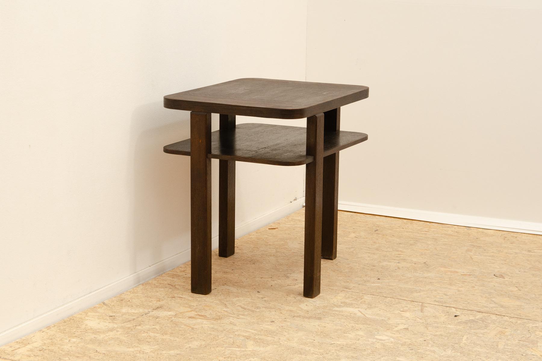 20th Century ART DECO walnut coffee table, Bohemia, 1930´s