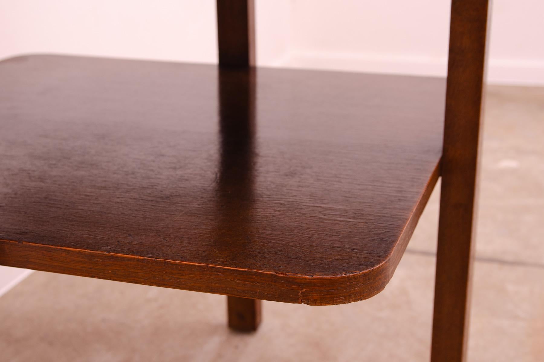 ART DECO walnut coffee table, Bohemia, 1930´s For Sale 2
