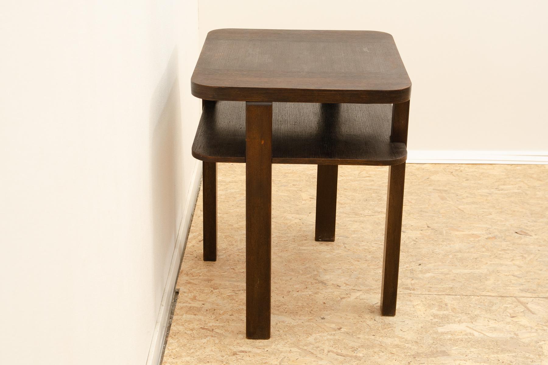 ART DECO walnut coffee table, Bohemia, 1930´s 1