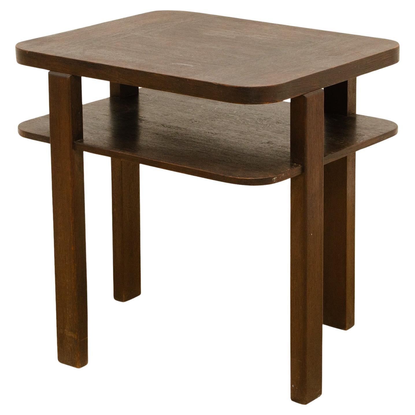 ART DECO walnut coffee table, Bohemia, 1930´s