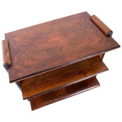 Art Deco Walnut Coffee Table, circa 1930