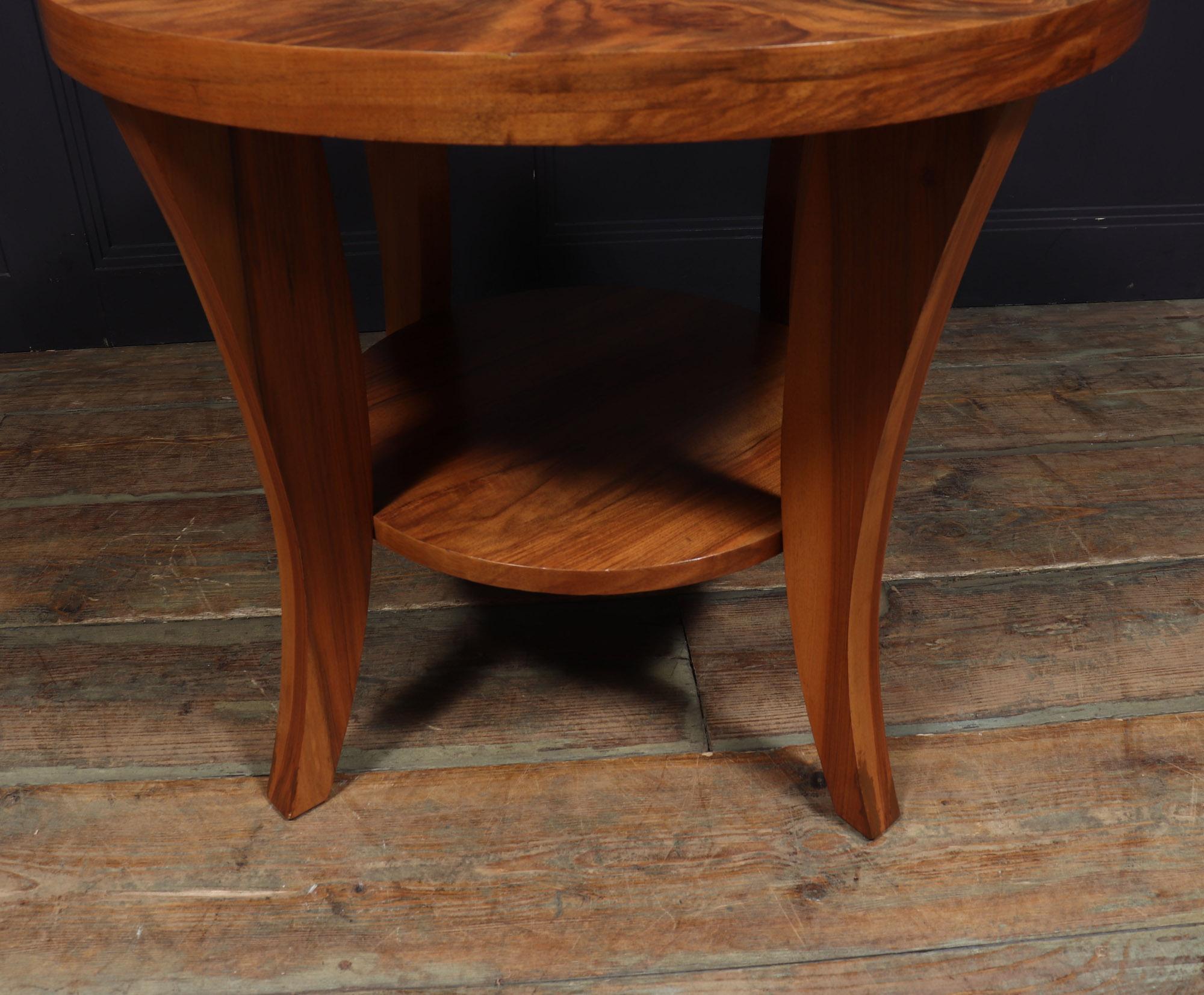 Art Deco Walnut Coffee Table 6