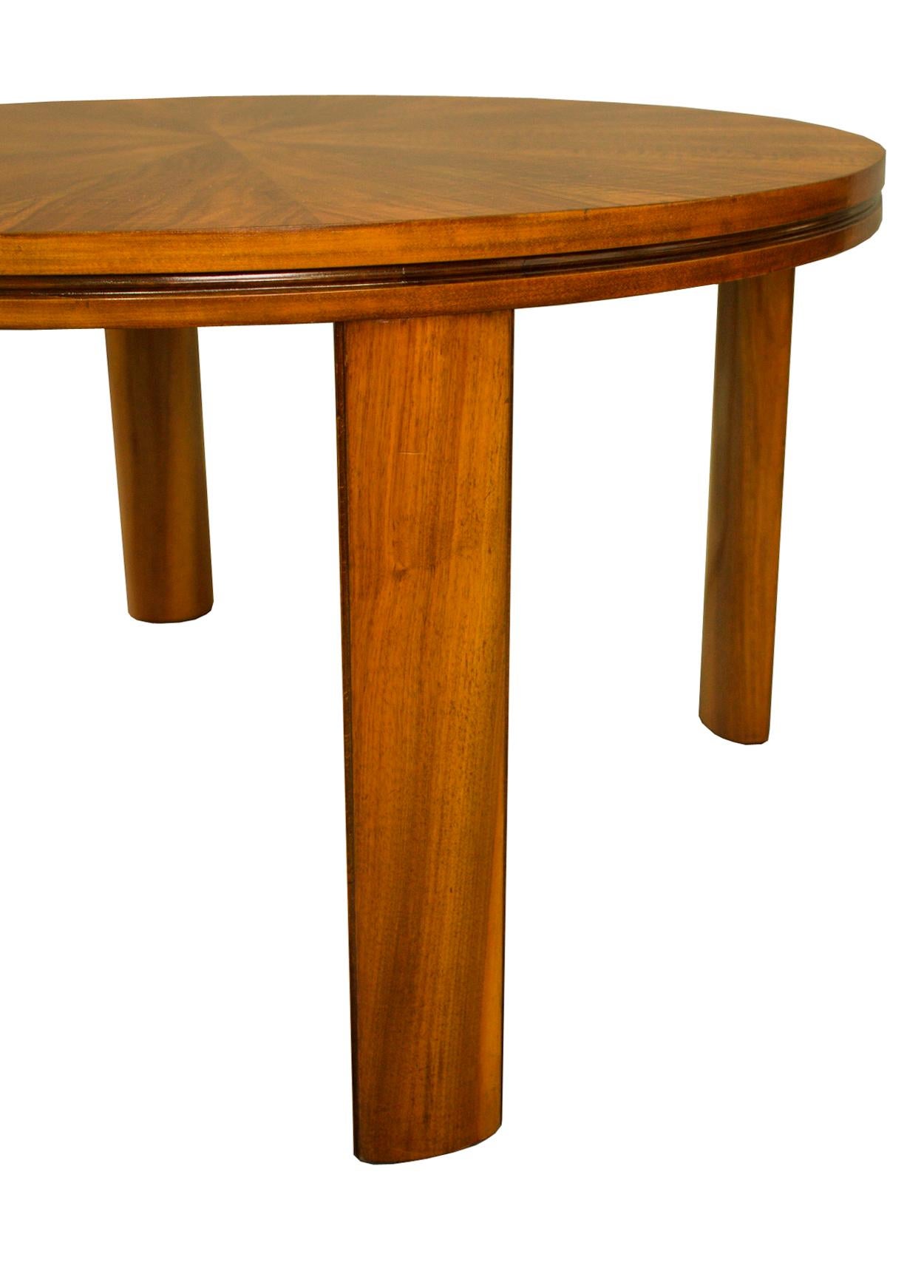 Austrian Art Deco Walnut Coffee Table For Sale