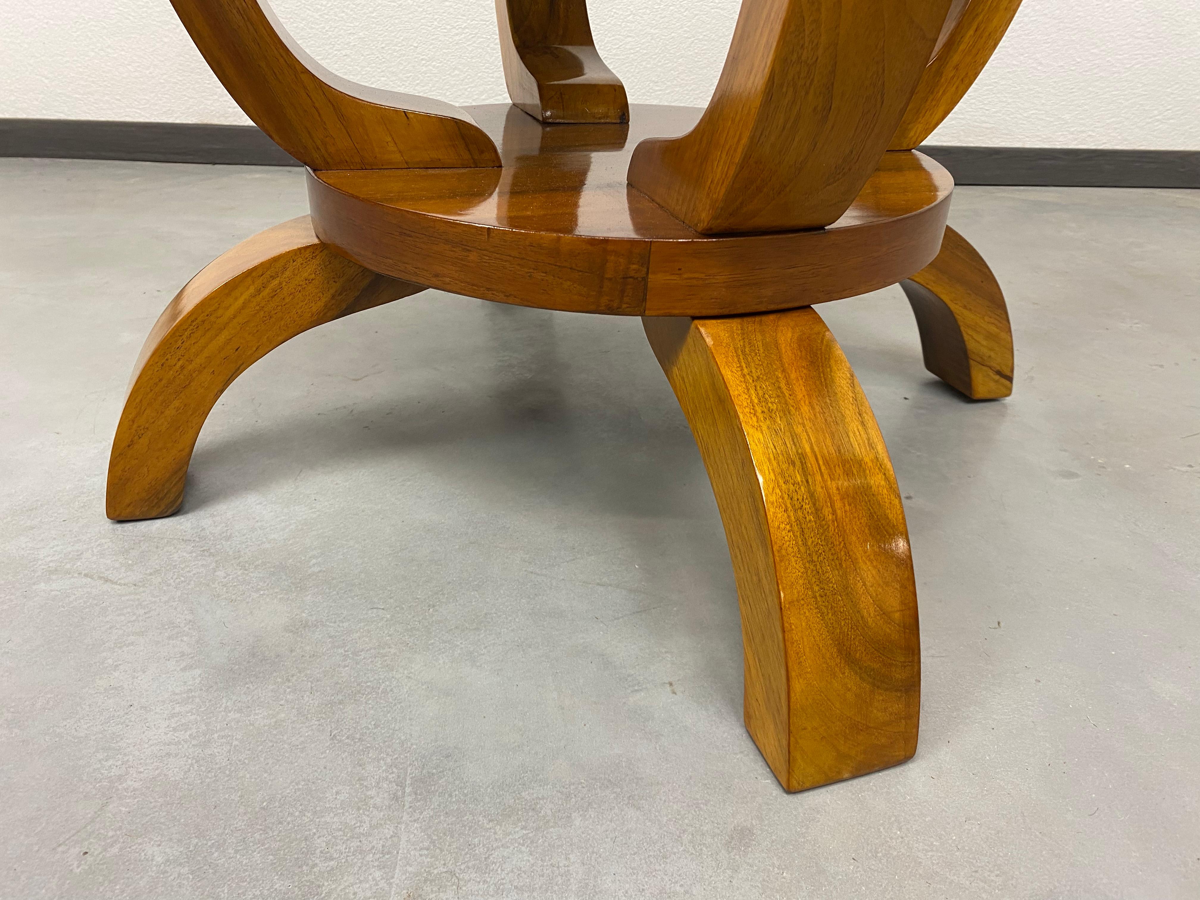 Art Deco Walnut Coffee Table  1