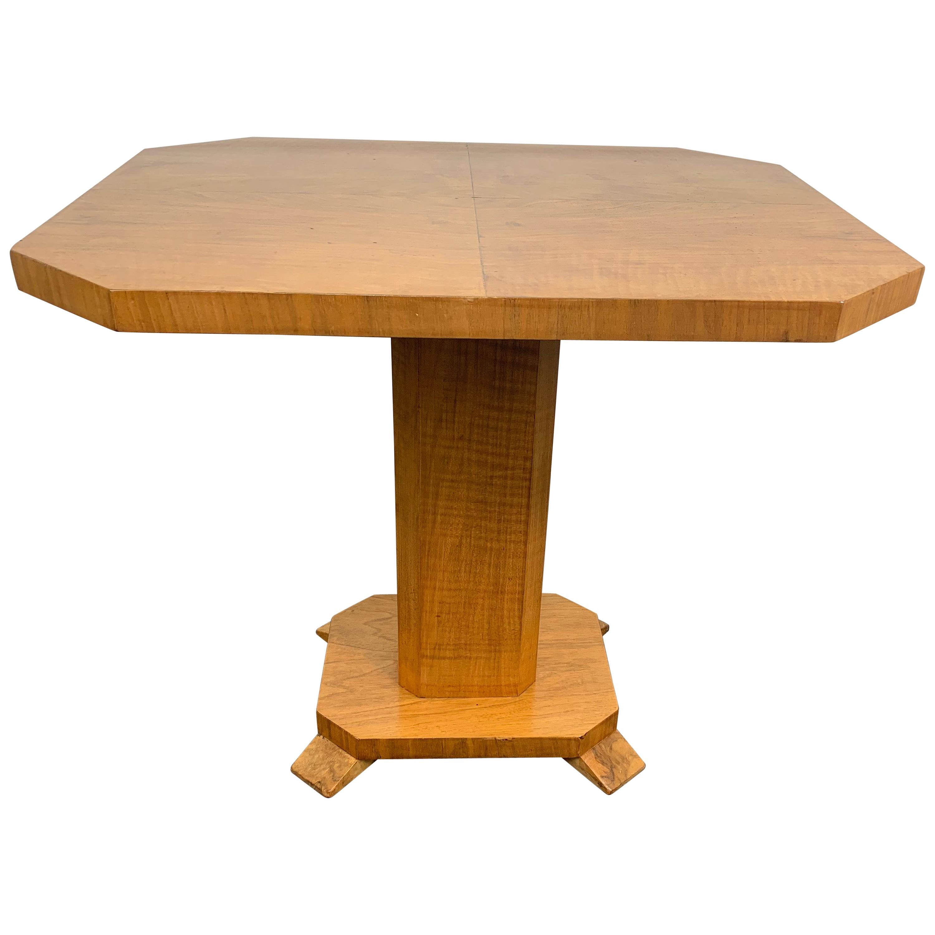 Art Deco Walnut Coffee Table For Sale