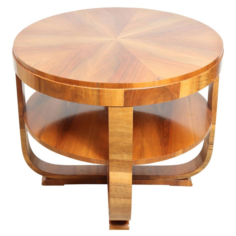 Art Deco Walnut Coffee Table at 1stDibs