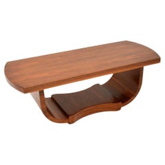 Art Deco Couchtisch aus Nussbaum