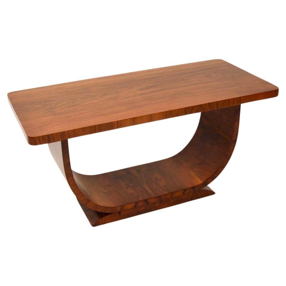 Art Deco Walnut Coffee Table
