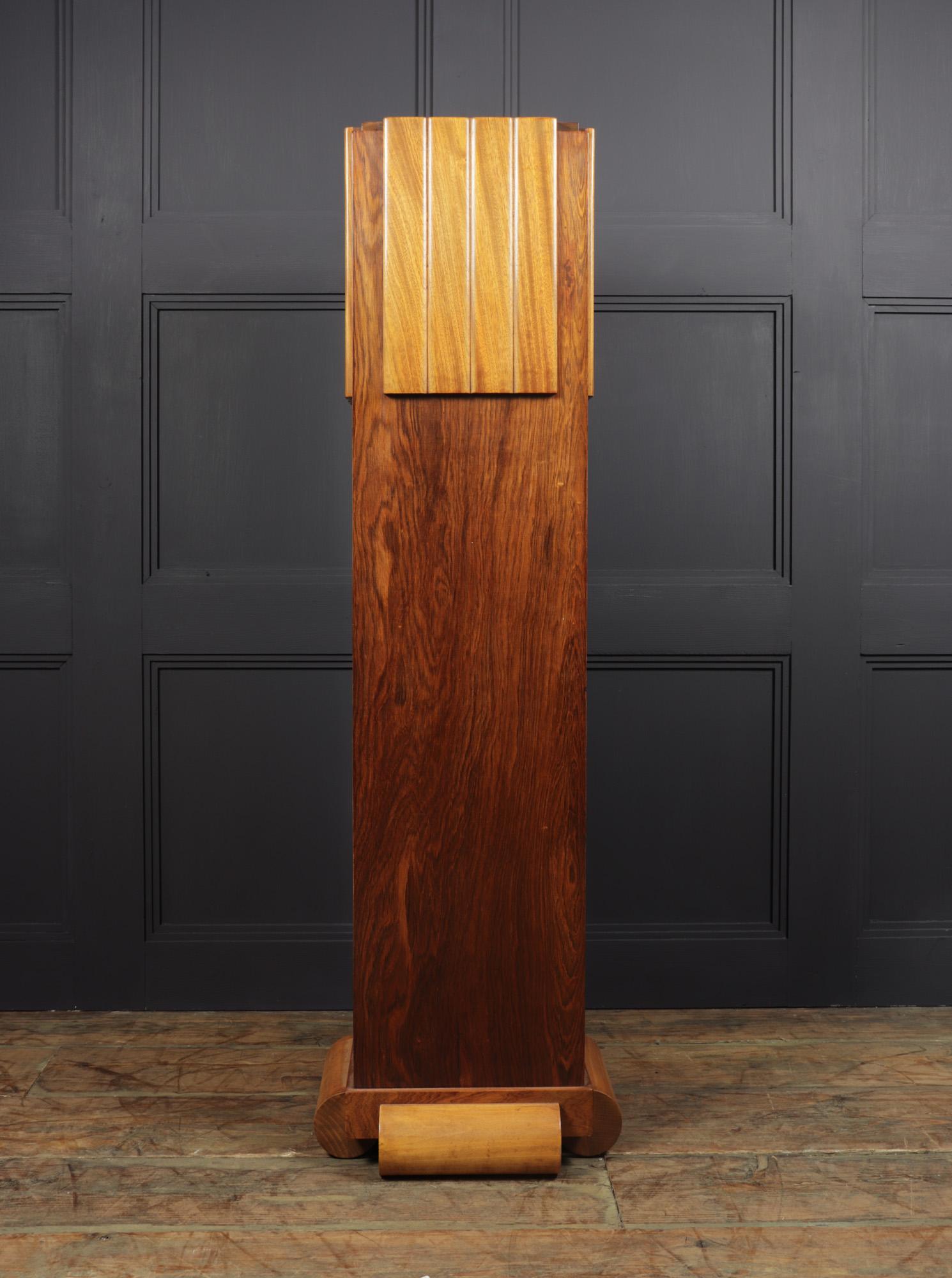 Art Deco Walnut Column, c1925 2