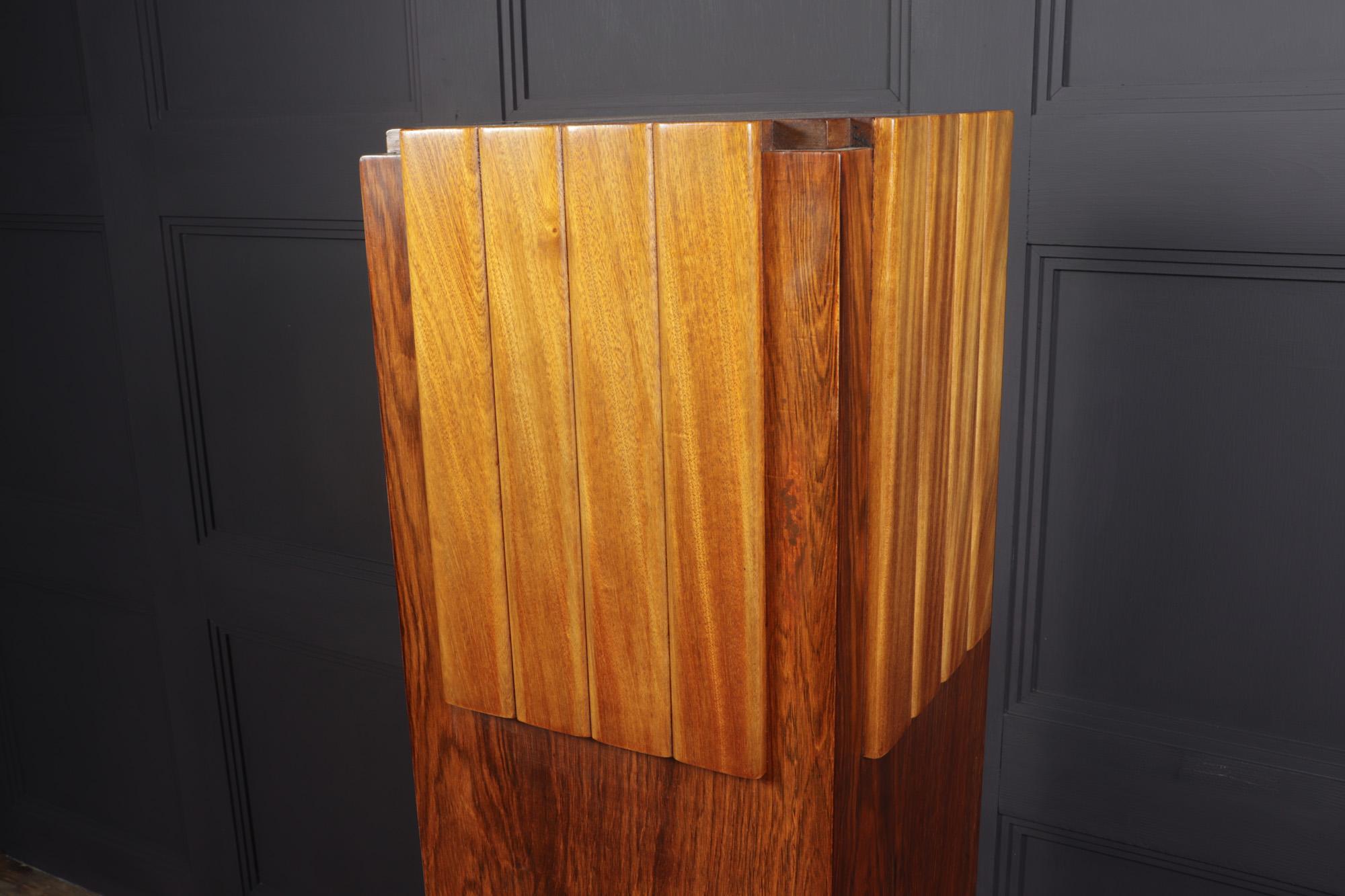 Art Deco Walnut Column, c1925 3