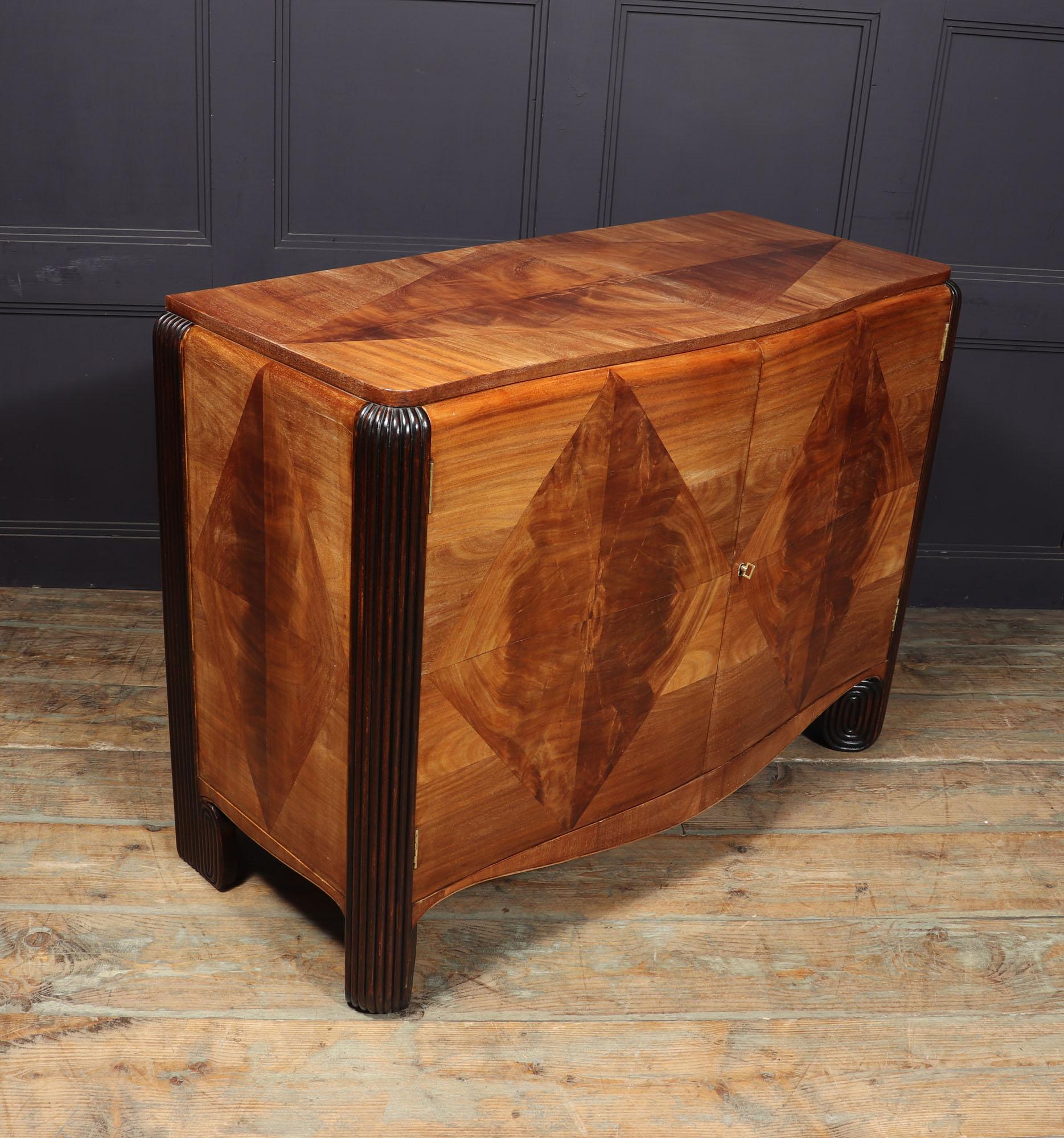 Art Deco Walnut Commode by Michel Dufet For Sale 5