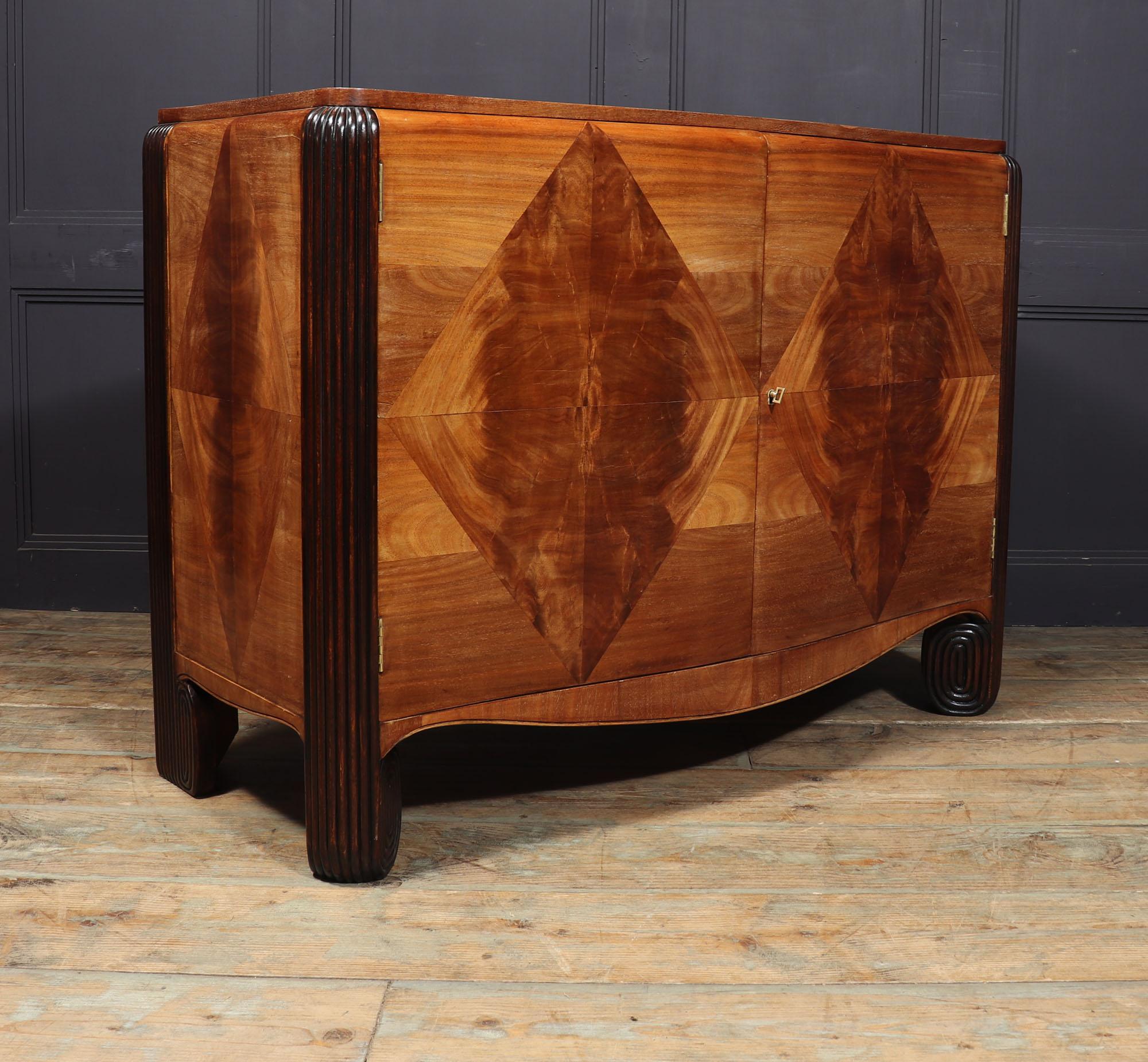 Art Deco Walnut Commode by Michel Dufet For Sale 6